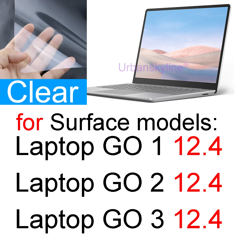 Premium Clear Screen Protector Film for Microsoft Surface and Laptop Series