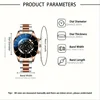 Round Dial Quartz Watch for Men  Stainless Steel Strap Calendar Function Business Allo CaseNonWaterproof Ideal Gift for Him 2