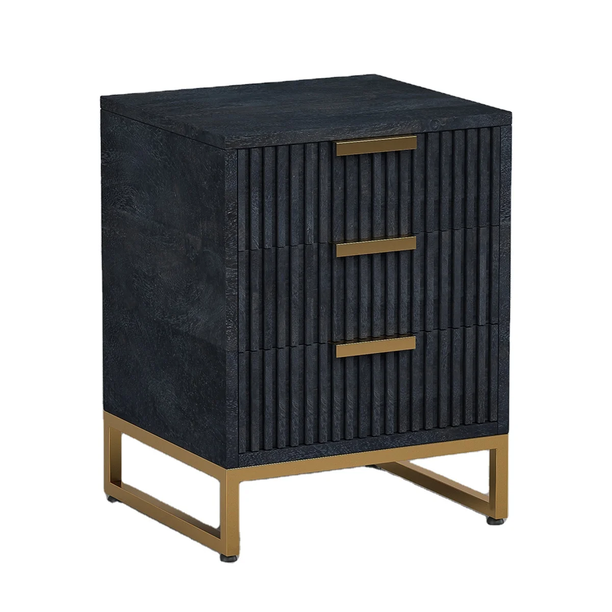 

Wooden Bedside Table With 3 Drawers Best High Quality Living Room Home Designer Unique Collection Furniture