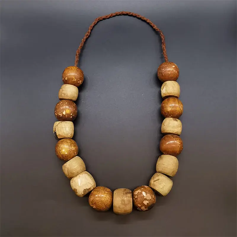 チベットネックレス模造コパール樹脂ビッグビーズネックレス TNL332
