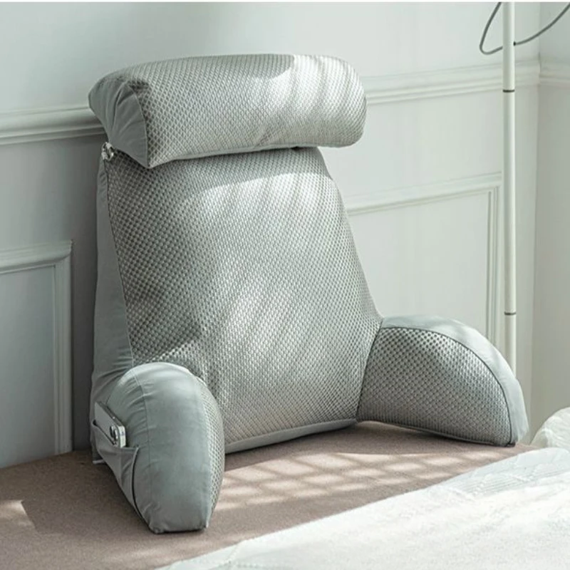 

Ice Silk Cushion Rattan Mat Bed Lumbar Cushion Chair Soft Big Back Pillow Bed Sofa Waist The Elderly Waist Protection Furniture