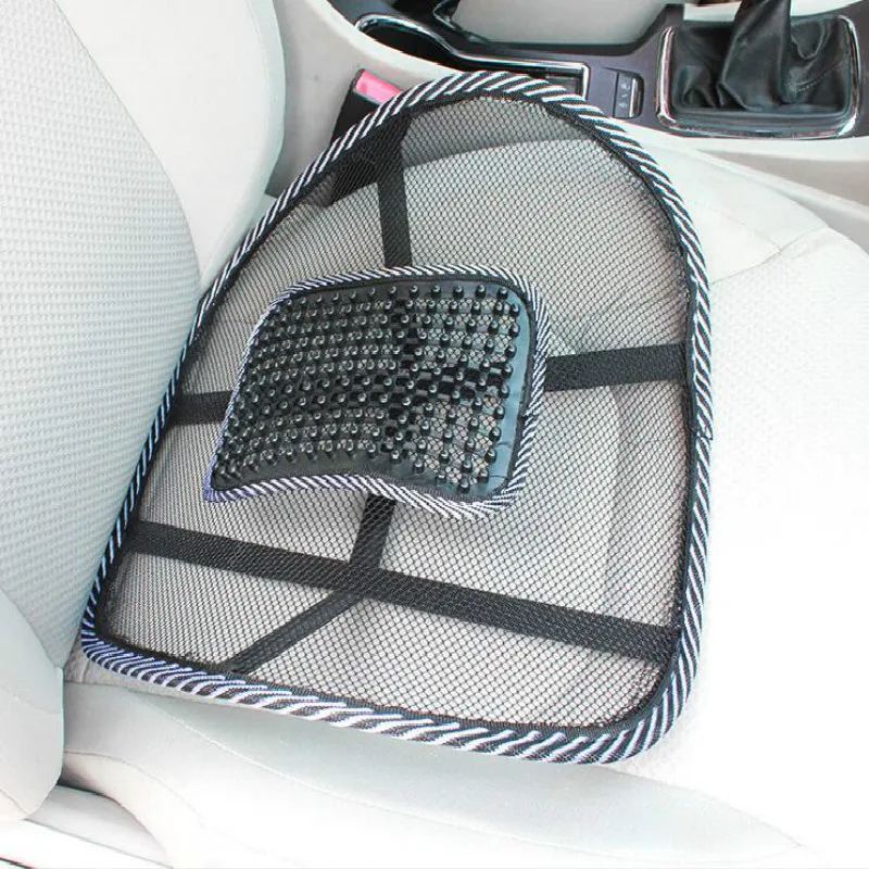 Universal Car Back Support Chair Massage Lumbar Support Waist Cushion Mesh  Ventilate Cushion Pad For Car Office Home - Seat Supports - AliExpress