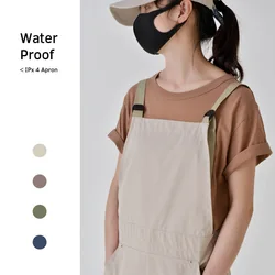 Japanese And Korean Restaurant Apron Waiter Waterproof Coveralls Work Clothes Bib Pure Cotton Kitchen Supplies