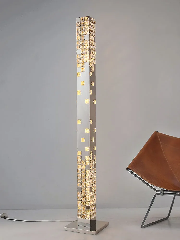 

Crystal Stainless Steel Luxury Floor Lamp Living Room Dining Room