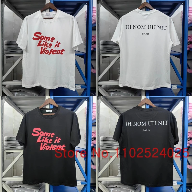 

Men Women IH NOM UH NIT T-shirt American Street Style Letter Print Casual Loose Ih Nom Uh Nit Short Sleeve Tops