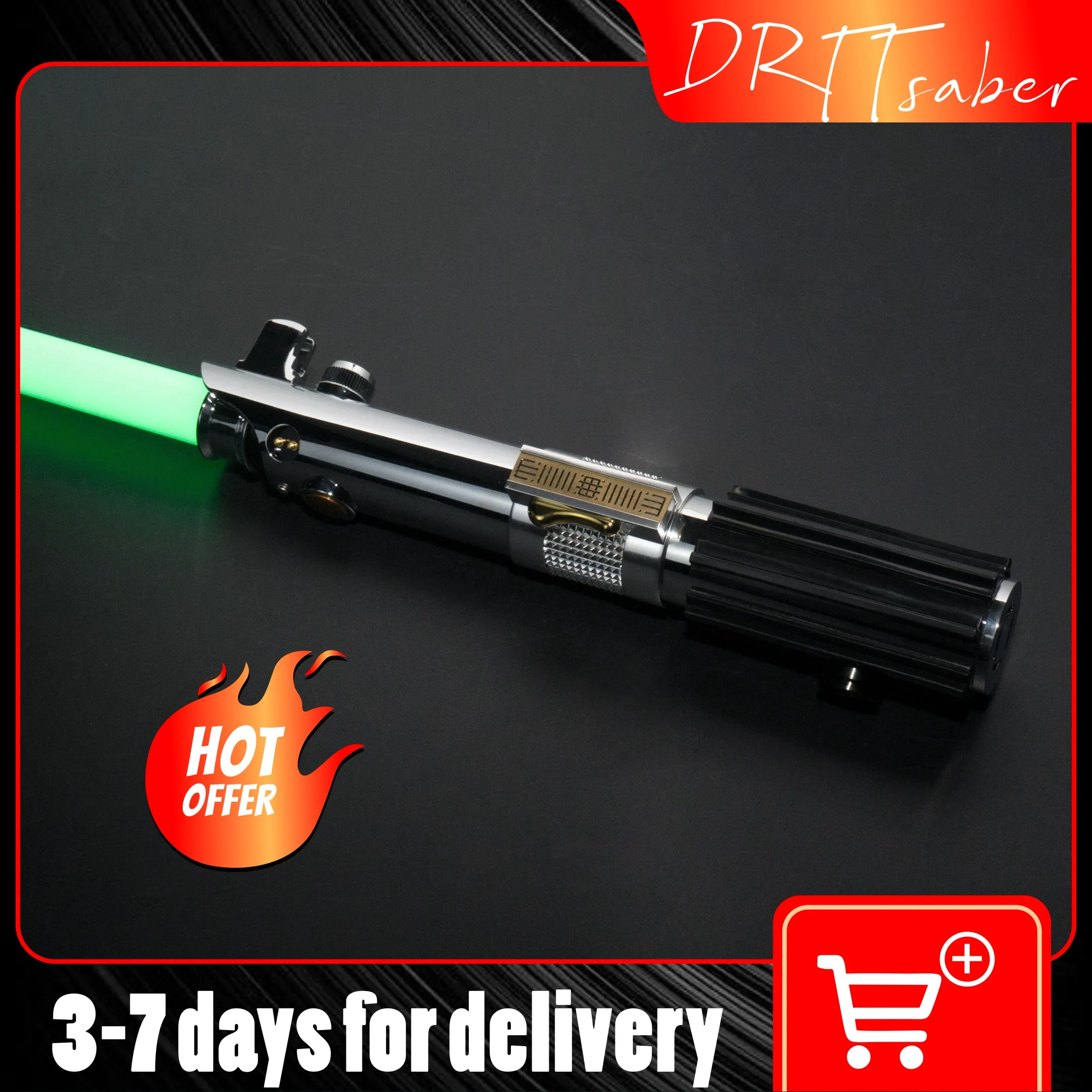 

Anakin EP3 Lightsaber Proffie 2.2 Add 40+ fonts for free Soundboard Smooth Swing FOC Neo Pixel Blade SD Card Laser Sword Toy