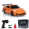2.4G Mini Toys Gifts 4WD 1/43 RC Speed Car RTR Four-wheel Drive Radio Control Racing Drifting Car Toy High Speed Model for Boys 1