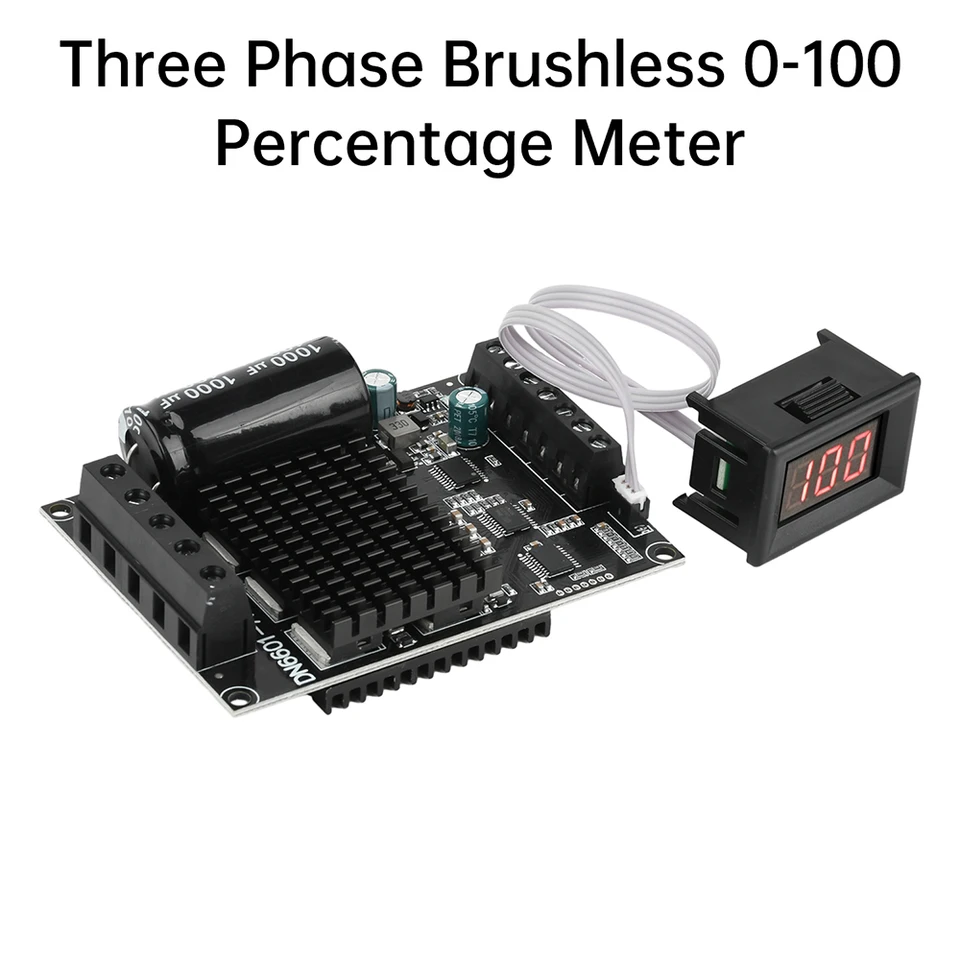 Regolatore motore brushless ad alta potenza DC 18V 24V 36V 48V 30A 1650W BLDC Regolatore di velocà del driver Interruttore elettrico Governatore No Hall  13