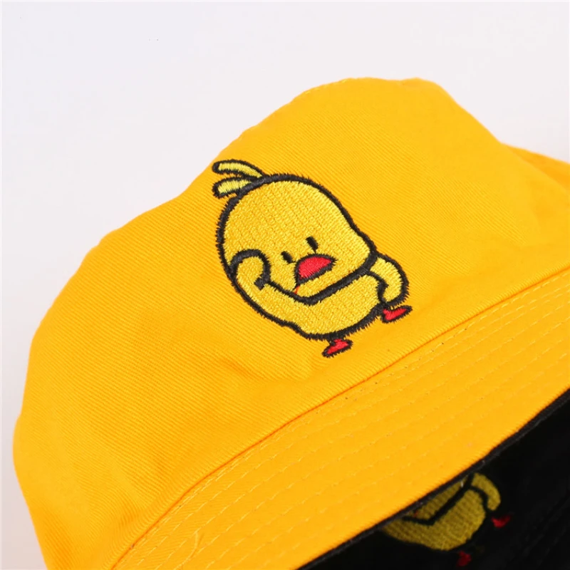 2022 Topi Bucket Dua Sisi Katak Kuning 