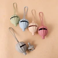 Baby Silicone Nipple Storage Box BPA Free Food Grade Silicone Infant Portable Soother Container Box Nipple Holder Container Box 2