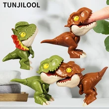 

Finger Dinosaurs Toys Jurassic Dino Park Tricky Tyrannosauru Model Interactive Biting Hand Creative Dinosaur Toys for Children