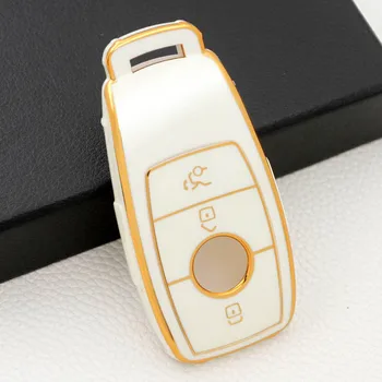 Custodia per Chiave/telecomando per Mercedes Benz w204 w205 W177 CLA E S GLC300L E260L GLE E320 E260 E43 classe accessori Auto Shell - Copertura della cassa chiave dell automobile di TPU per Mercedes Benz w204 w205 W177 CLA