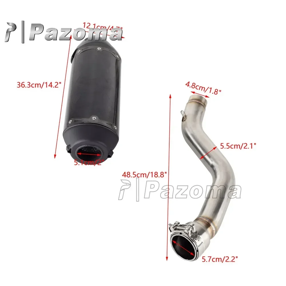 오토바이 배기 머플러 파이프 시스템 세트, 할리 팬 아메리카 1250 RA1250 스페셜 RA1250S 2021-2023