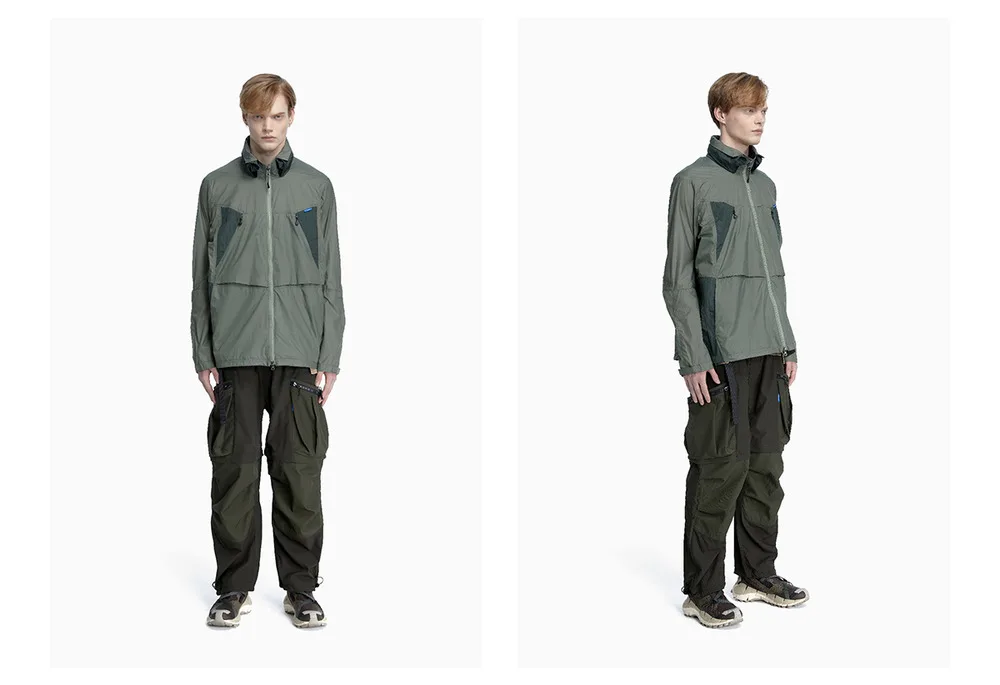 Reindee Lusion 23ss 208 2-in-1  detachable patchwork color block pants dwr coating multiple pockets techwear gorpcore warcore