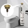 Suit for 38-42mm Toilet Tank Round Stem Button ABS Single Flush Water Saving Toilet Button For Home Bathroom Hotel Public Places 4