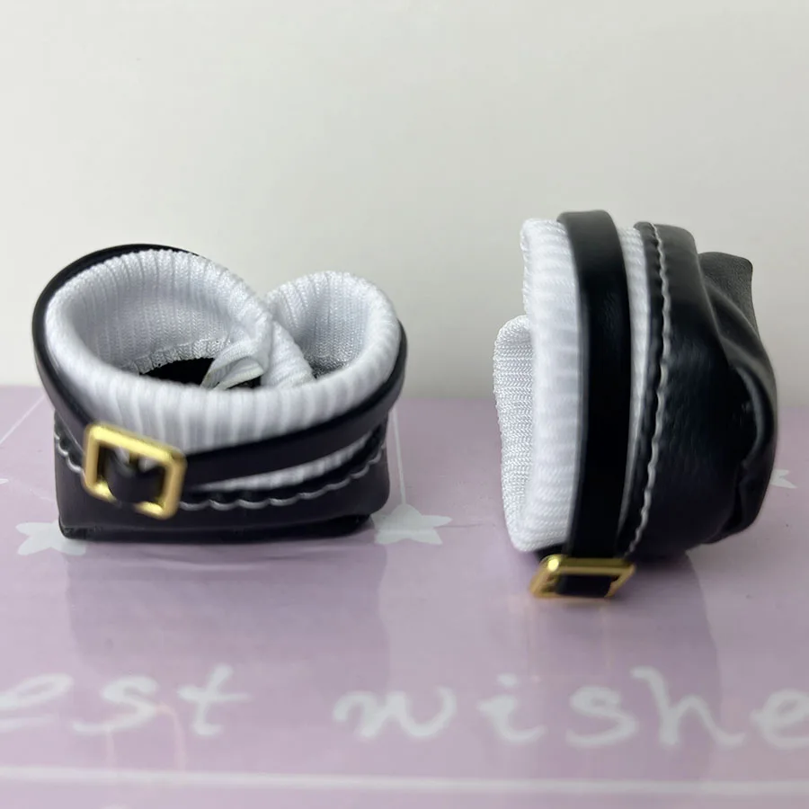 Cute Round Toe Leather Shoes for 20cm Cotton Doll Personalized Cute Doll Accessories Dress Up Boys and Girls Brithdays Gift