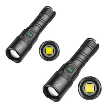 

Most Powerful Flashlight Rechargeable Telescopic Zoom Input And Output High Long-Range Glare Lantern