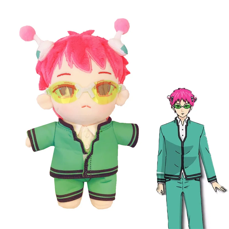 

Anime The Disastrous Life Of Saiki K. Saiki Kusuo Plush Doll Toy Cosplay Stuffed Pillow Changeable Clothes Dress Up Cosplay Gift