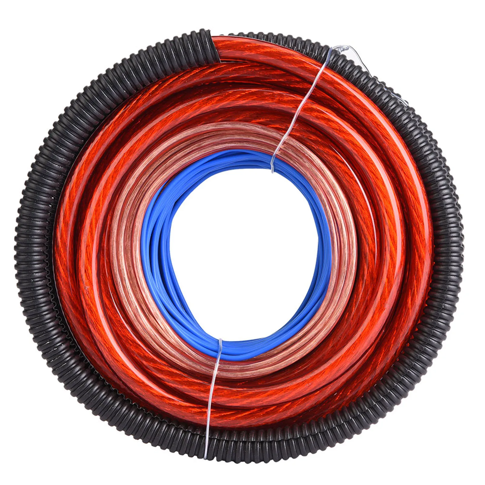 Car Stereo Accessories Car 4 Guage 2800W Car Audio Subwoofer Amplifier Speaker Installation Wire Cable Kit Fuse Suit Audio System Accessories Audio Speaker Cable Audio Speaker Wiring Kit Car Amplifier Wiring Kit