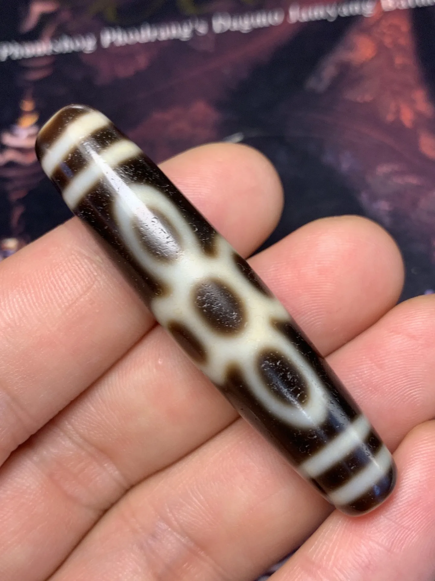 

Lightning Five-Eyed Dzi Beads Natural Jewelry charms DIY Old Gas Antique Collection Agate High-quality