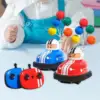 RC Car Toy Cartoon RC Ejector Vehicles Toy Mini Crash into Opponents RC Bumper Car RC Battle Car with Drivers Kids Birthday Gift 1