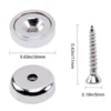 Super Strong Round Base Cup Neodymium Magnets with Holes,16mm Ring Rare Earth Magnets Heavy Duty, Countersunk Holes Pot Magnet 2