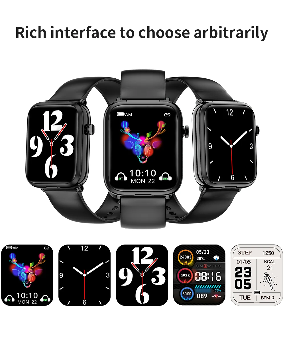 2022 New Smart Watch TWS Bluetooth Headset 2 in 1 Men's IP67 Waterproof Electronic Watch Sports Fitness Heart Rate Smartwatch