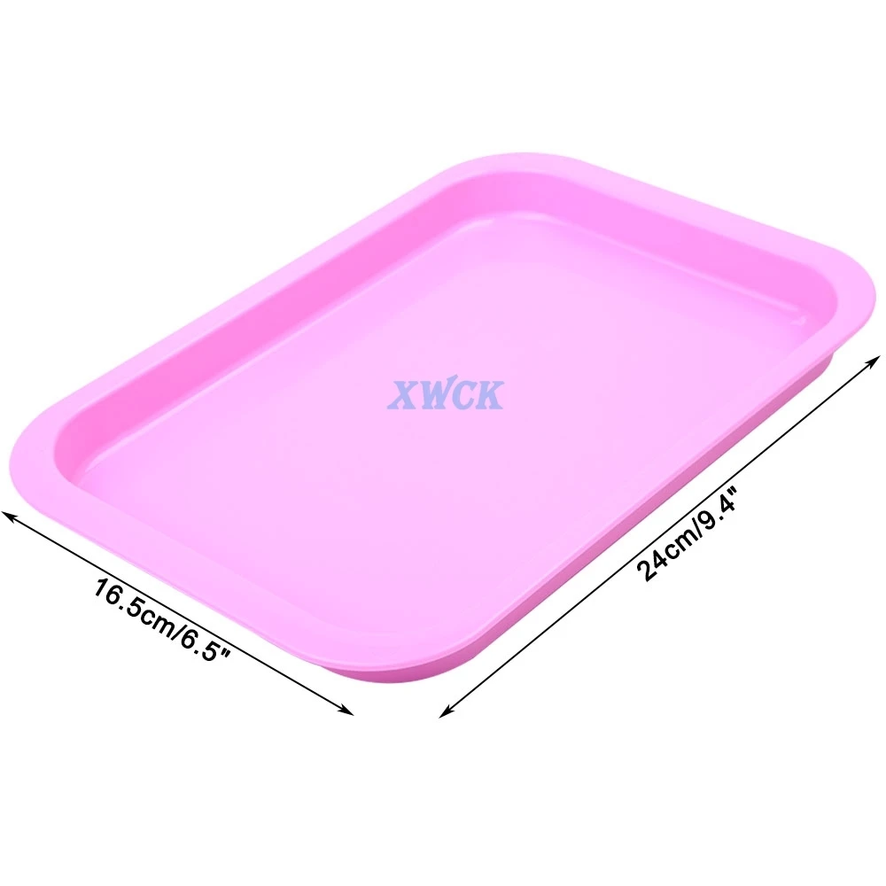 Dental Plain Plastic Trays Flat Instrument Tray Dental Tools Materials