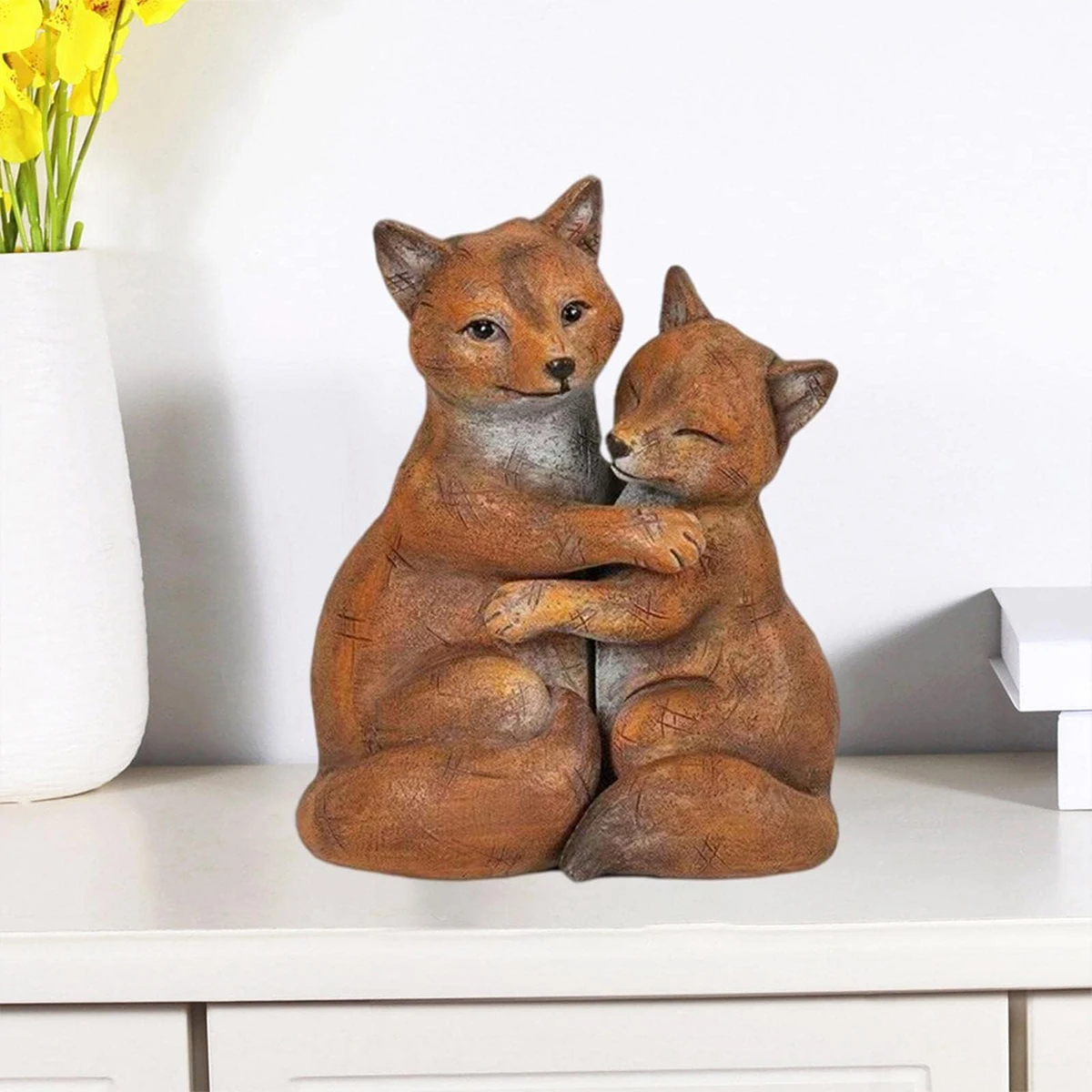 

Cute Hugging Couple Sculpture Romantic Hug Lover Statue Art Figurine Wedding Anniversary Decoration Valentine's Day Gifts