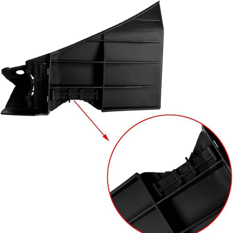 자동차 앞 범퍼 보강 브래킷 지지대 세트, 블랙 ABS, 포드 머스탱 2005-2009 5R3Z17C861AA 5R3Z17C861AB, 1 쌍