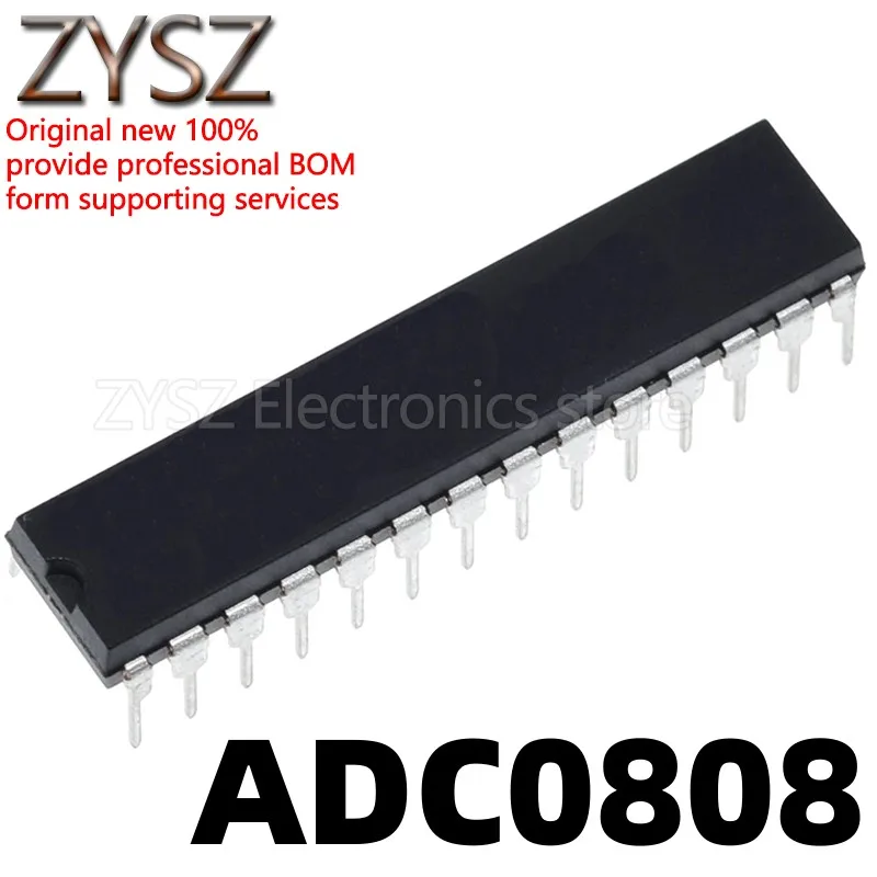 

5 шт. ADC0808CCN линейный DIP28 8-битный аналогово-цифровой конвертер IC широкий корпус