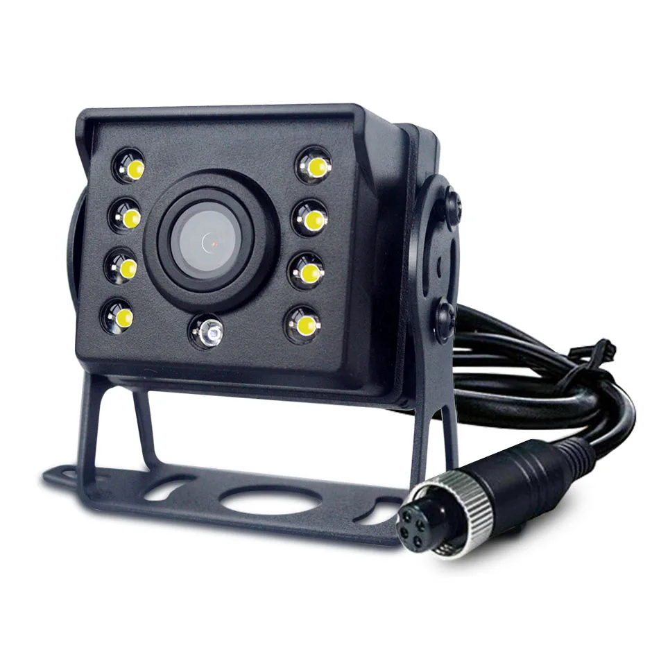 QXNY 범용 차량 후방 카메라 5인치 모니터 포함 트럭용 CCD HD 화면 LED 야간 시야 방수 12V/24V