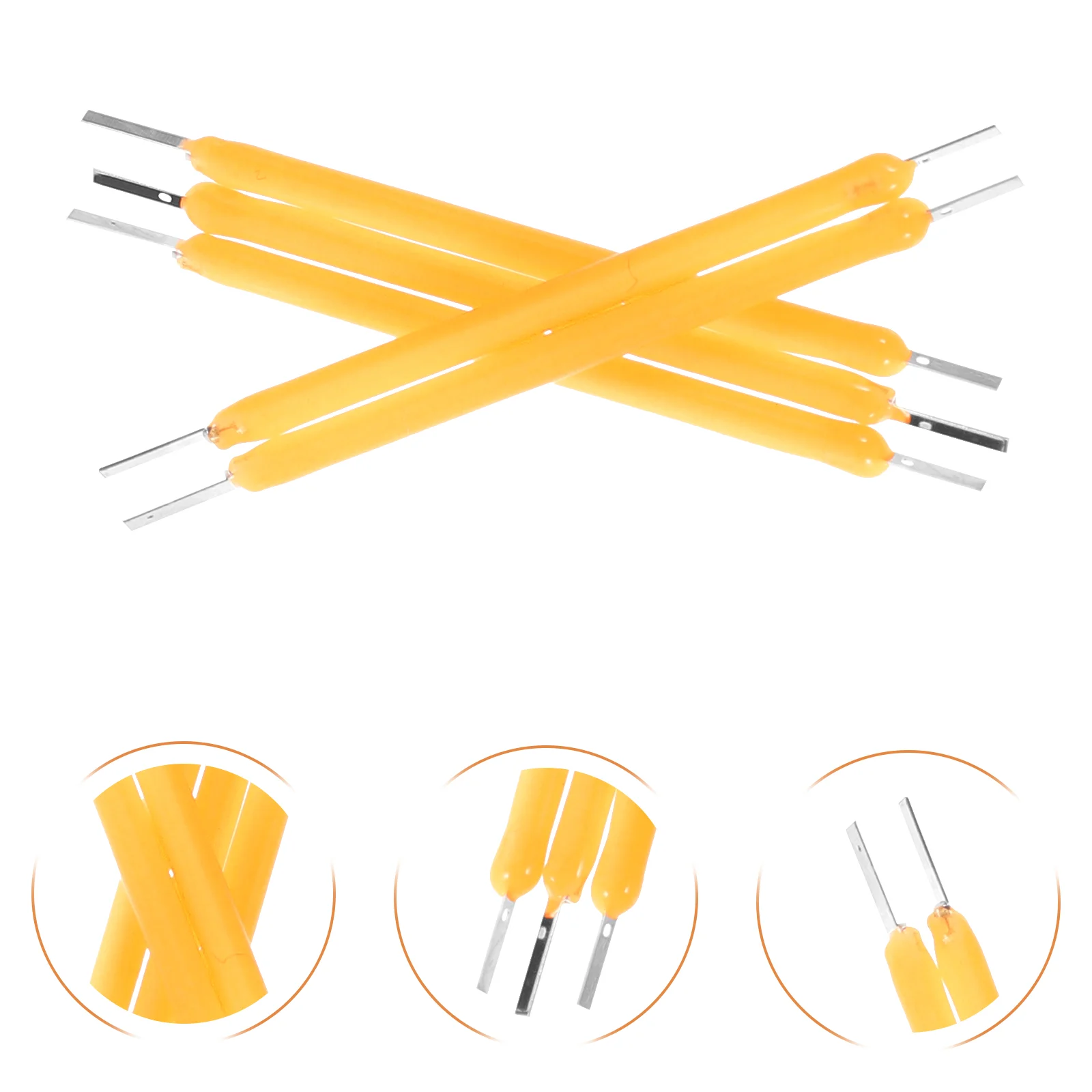 

100pcs LED Filament Parts Hard Filament 38mm Light Filament Lamp Filament