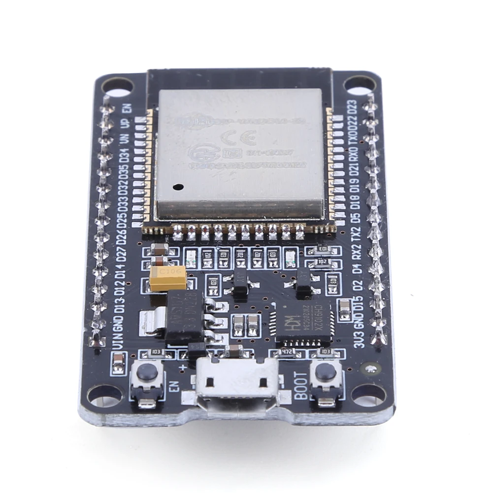 ESP-WROOM-32 모듈 WiFi BT 듀얼 코어 CPU 개발 보드, 마이크로 USB C타입, 32Mbit, 802.11 b/g/n/ BLE 표준, CP2102, CH9102