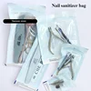 50/100 Pcs Disposable Nail Disinfection Bag Self-sealing Bag Storage Sealed Bag Toolkit Dead Skin Scissors Tweezers Dust Brush 1