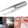 Stainless Steel Flat/Slant Tip Multifunction Tweezer Eyebrow Tweezer Face Hair Removal Make Up Tool False Eyelashes Tweezer Tool 3