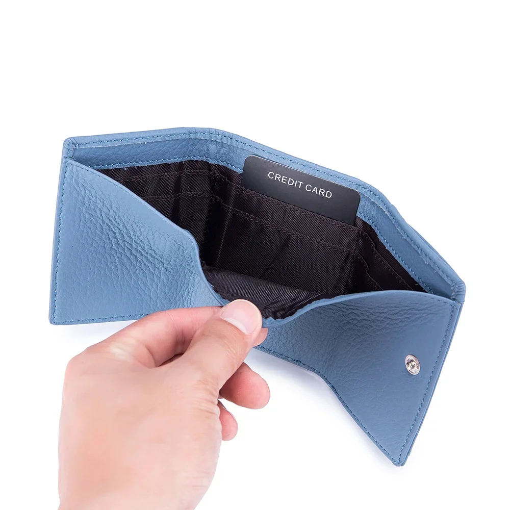 Women's Genuine Leather Fashion Wallet with Mini Coin Pocket and RFID Blocking