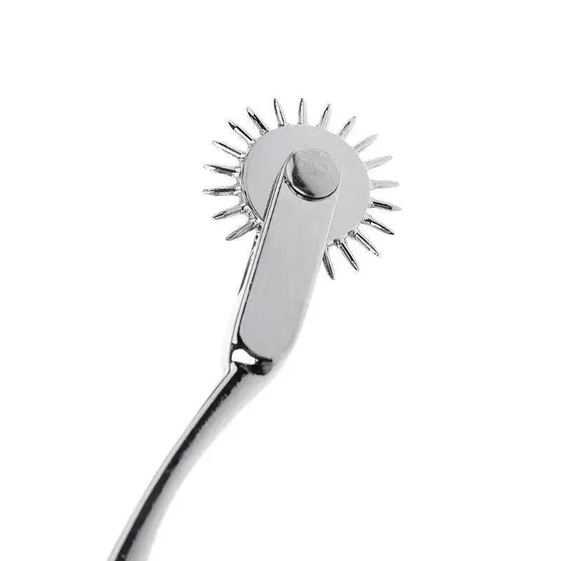 Stainless Steel Pinwheel Needles Wheel Roller Submissve Fetish Sex Slave Kit Sex Toy Nipple Clitoris BDSM Lesbian Women