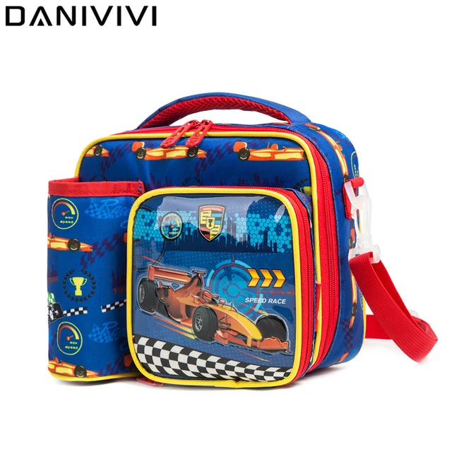 New Cartoon Pattern Lunch Bag for Boys School Food Bag Thermal