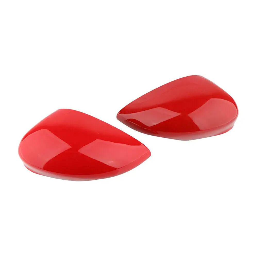 

2pcs Passenger Driver Side Wing Mirror Cover Cap Red For Ford Fiesta MK7 2008 2009 2010 2011 2012 2013 2014 2015 2016 2017