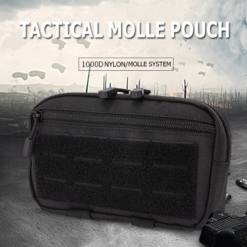 Multi-Purpose Compact MOLLE Pouch Tactical First Aid Kits Waist Bags EDC Utility Pouch Outdoor Pouch Medical Bags Phone Pouch