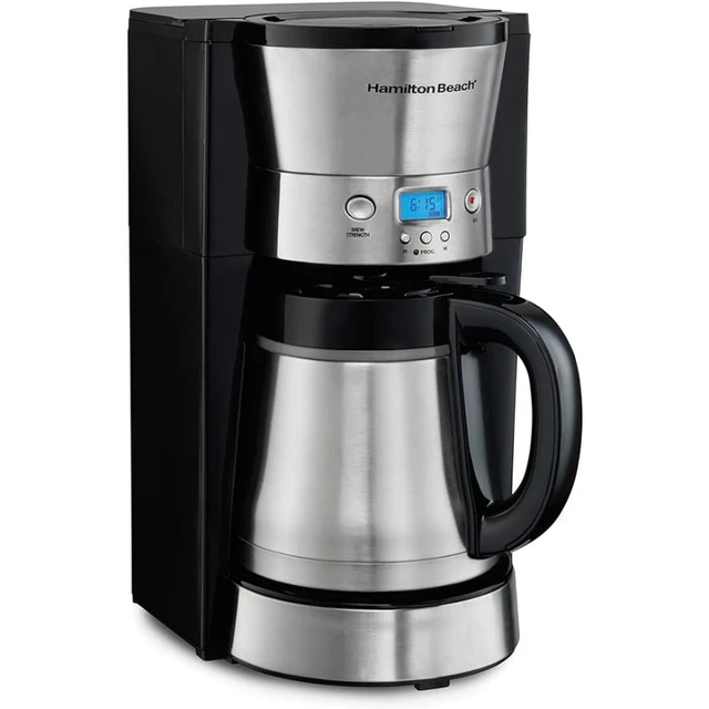 Programmable Coffee Maker with 10 Cup Thermal Carafe, 3 Brewing