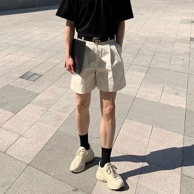 

Korean version of casual shorts men's trendy loose five-point pants thin section summer trend all-match ins five-point pants