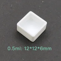 25/50/100pcs 0.5ml Square Transparent/White Color Empty Plastic Watercolor Paint Pans for Watercolor Acrylic Oil Gouache Paints 2