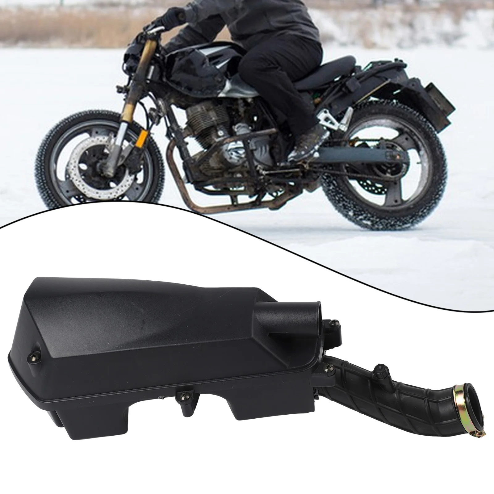 Enhanced Air Box Cleaner Assembly for Scooters and Motorcycles - Durable Plastic Air Filter Unit