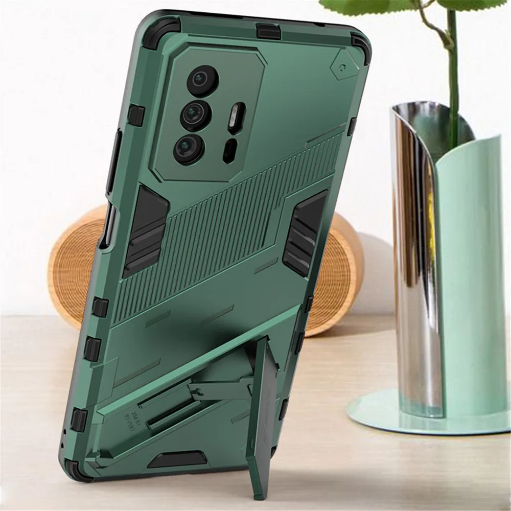For Xiaomi 11T Pro Case For Mi11T Mi 11T Pro 5G Shockproof Bumper Robot Stand Funda For Xiaomi 11T Mi11T Mi 11 T Pro Xiaomi11T
