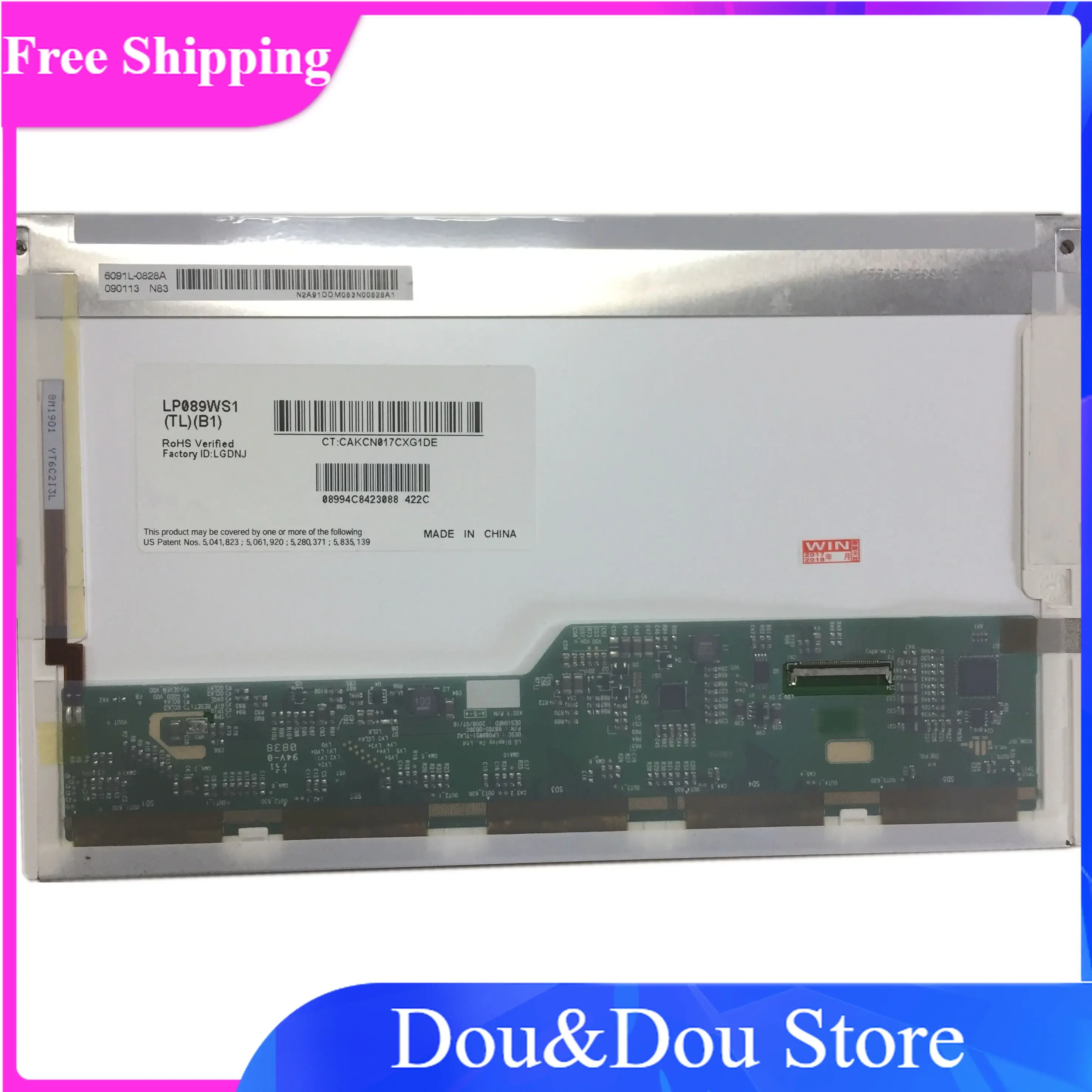 

LP089WS1 TLB1 (TL)(B1) подходит для A089SW01 V.0 V.3 N089L6-L01 B089AW01 V.0 V.3 N089L6-L02 HSD089IFW1 A00 A02 B00 8.9LED