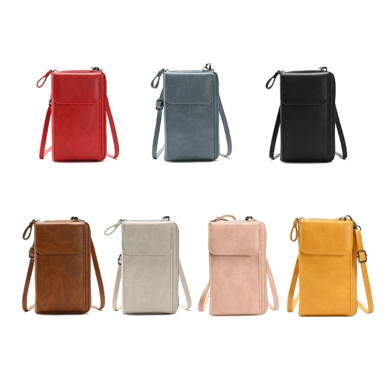 

Mini Cellphone Bag Girl Women Fashion Crossbody Sling Bag PU Leather Cash Card Holder Hasp Shoulder Wallet Bag Handbag