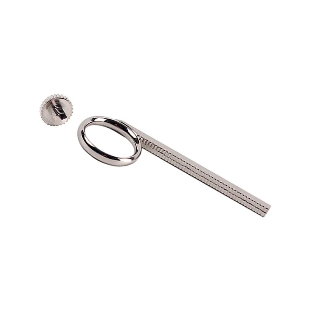 Metal Trumpet Slide Finger Ring Pull Ring with Screw Trumpet Cornet Accessory Replacement 2pcs