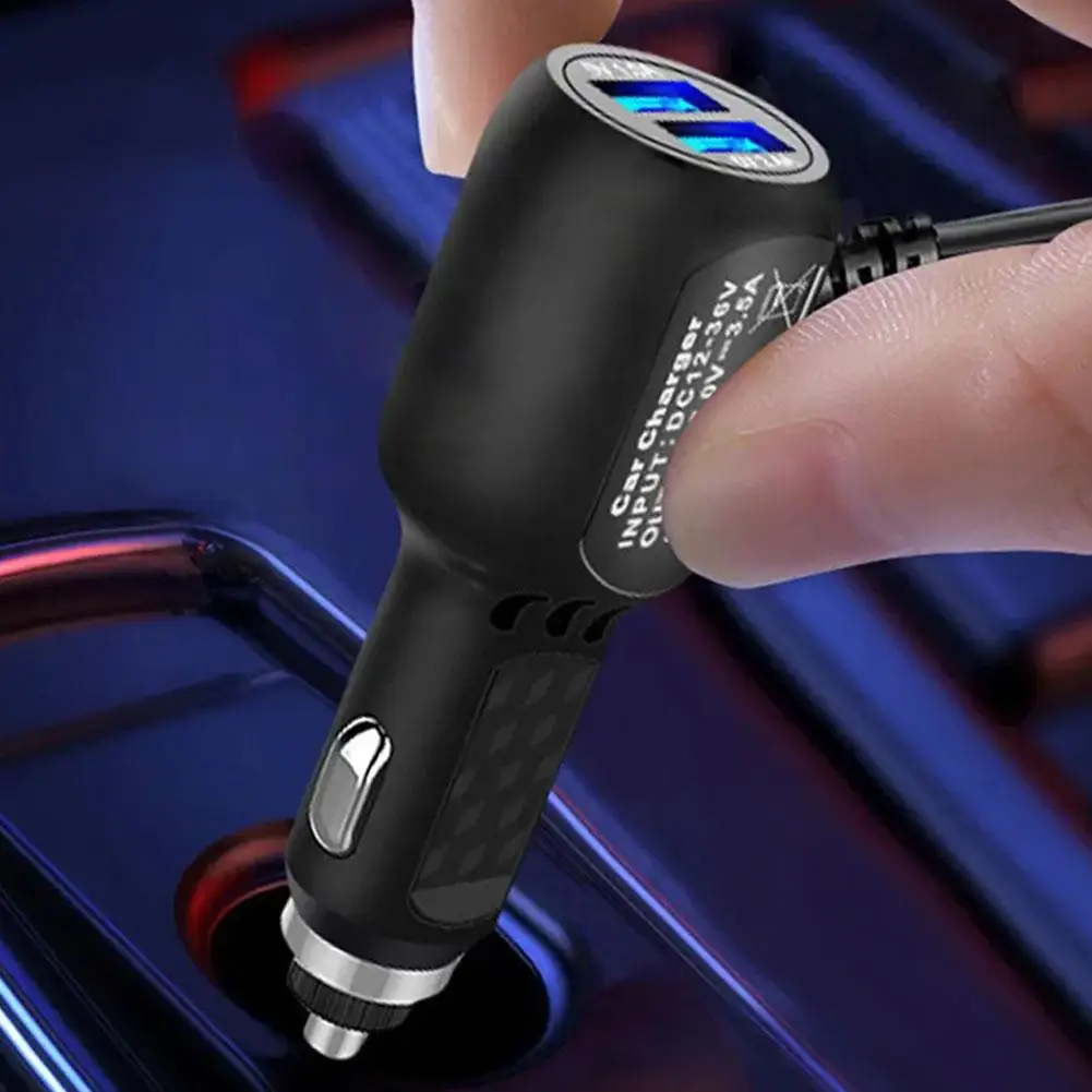Thishow - Mini caricatore USB da auto per Dash Cam, cavo di